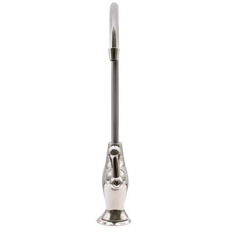 Westbrass D2033-NL-05 10" Classic 1-Lever Handle Cold Water Dispenser Faucet, Polished Nickel - Image 4
